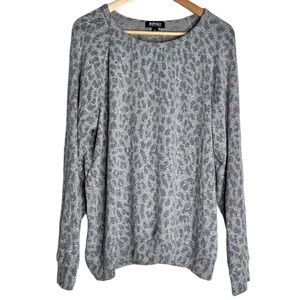 Buffalo David Bitton Long Sleeve Animal Print Sweater Size XL Super Soft Sweater